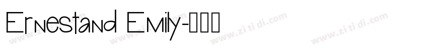 Ernestand Emily字体转换